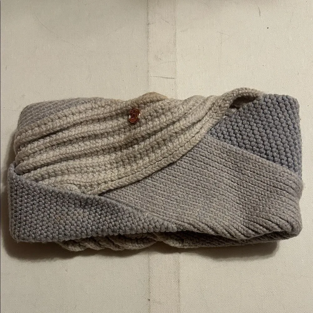 lululemon athletica Gray and Cream Knit Headband